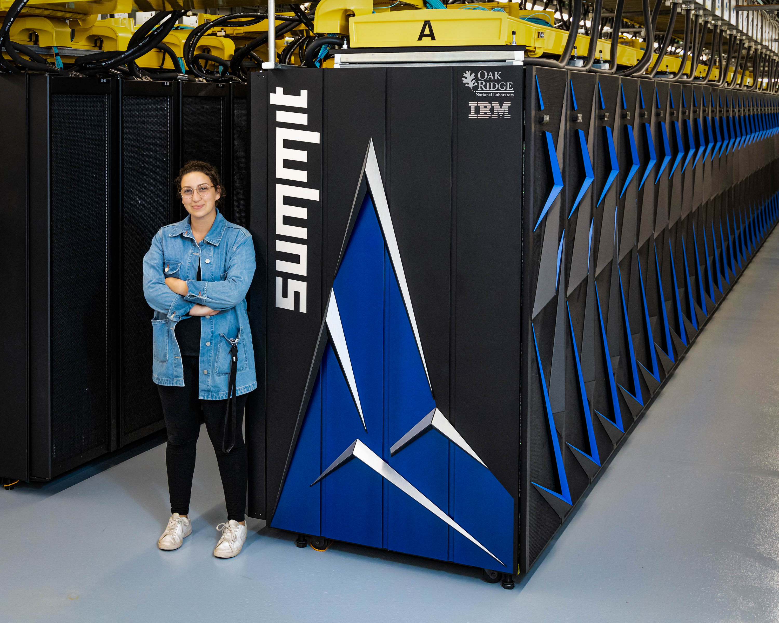 Me in front of 2nd most powerful supercomputer.